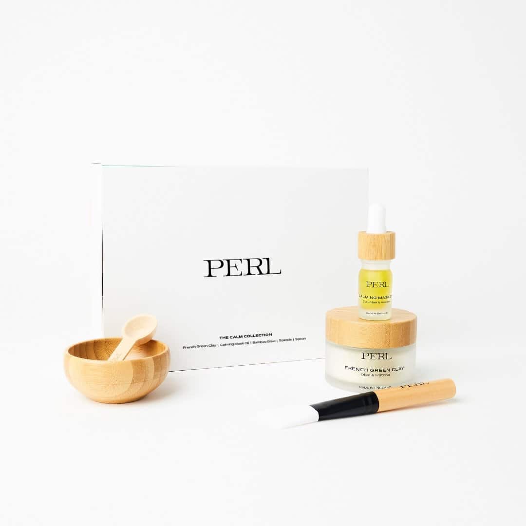 French Green Clay Mask & Calming Mask Oil Set - PERL Cosmetics